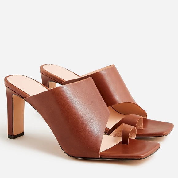 J. Crew Shoes Brown Toe Ring Heels Poshmark